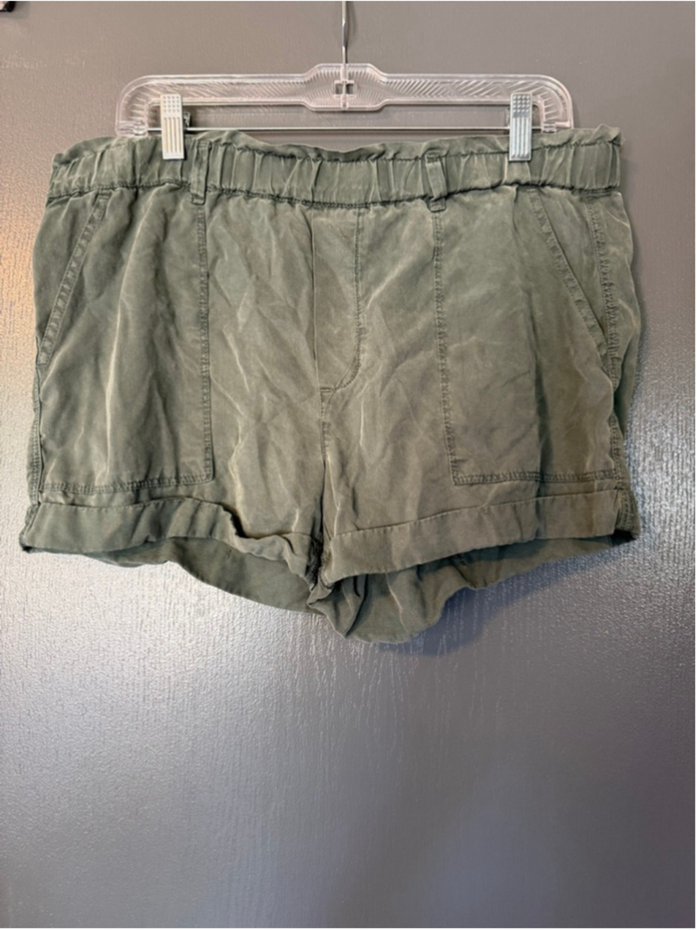 Women's Aerie Green High Waist Shorts SP